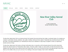 Tablet Screenshot of newrivervalleykennelclub.org